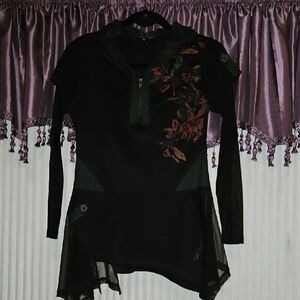 La-El Couture Black Knit Top